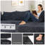 Canapé modulaire en velours côtelé modulaire 100 po Compression