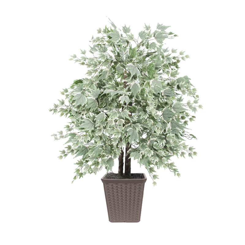 Érable artificiel en pot 48 po, Brun