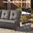 Patio Furniture Set 5 Pieces, Outdoor Wicker Furniture with Swivel Chairs and Ottomans, Modern Rattan Patio Chairs Conversation Sets for Garden, Terrace, Porch, Balconies, Lawns-651017307-651017306