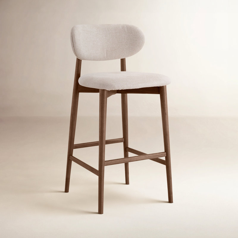 Lucia Bar/Counter Stool - Harvest Jute Seat - Ebano Frame, Bar Stool (30" Seat Height), Brown