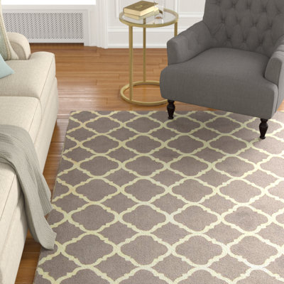 Tapis géométrique en coton crocheté à la main Fullerton