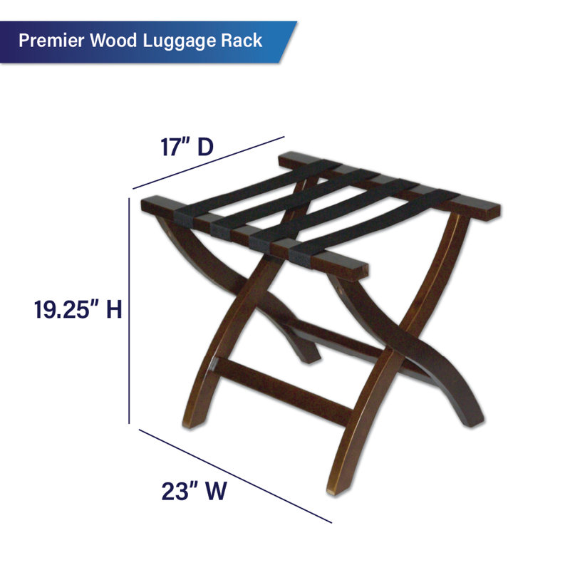 Porte-bagages pliable en bois