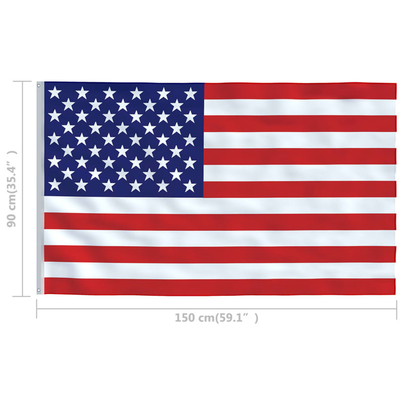 Drapeau américain multicolore 68D 100% polyester pour l'extérieur
