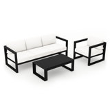 Avion 3 Piece Sofa Seating Group with Sunbrella Cushions