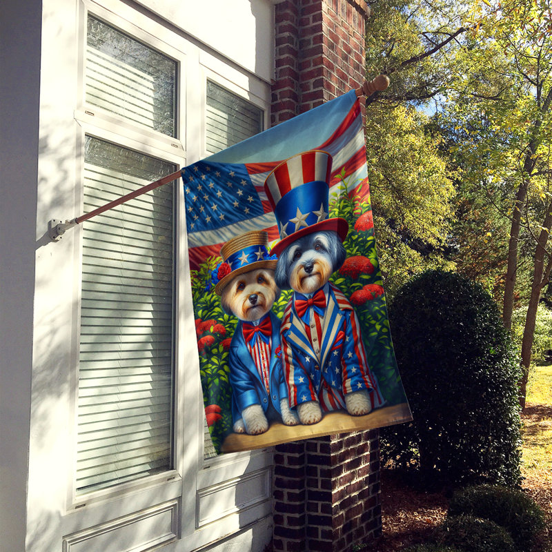 Drapeau «All American House», Dandie terrier jaune