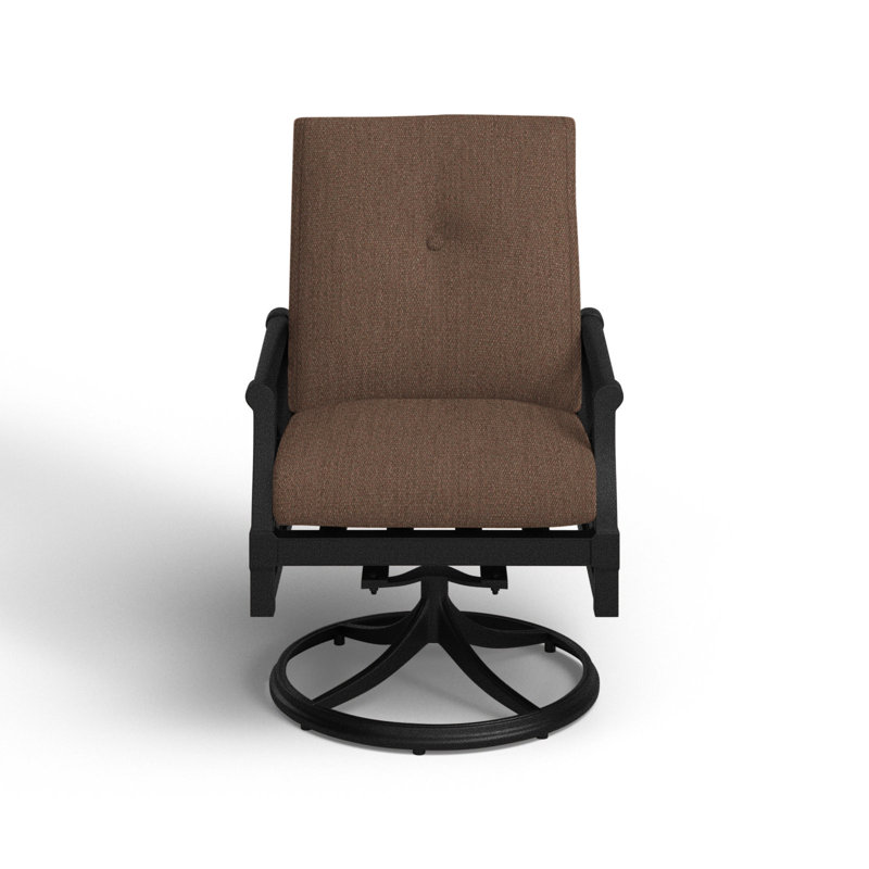 Andover Outdoor Rocker Chair, Canvas Navy Sunbrella® Canvas, Textured Black