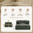 Modern Sofa With Removable Ottoman And Pillows-1564389738