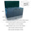 St. Helens Home & Garden 112cm W Plastic Lockable Deck Box with Wheels in Green