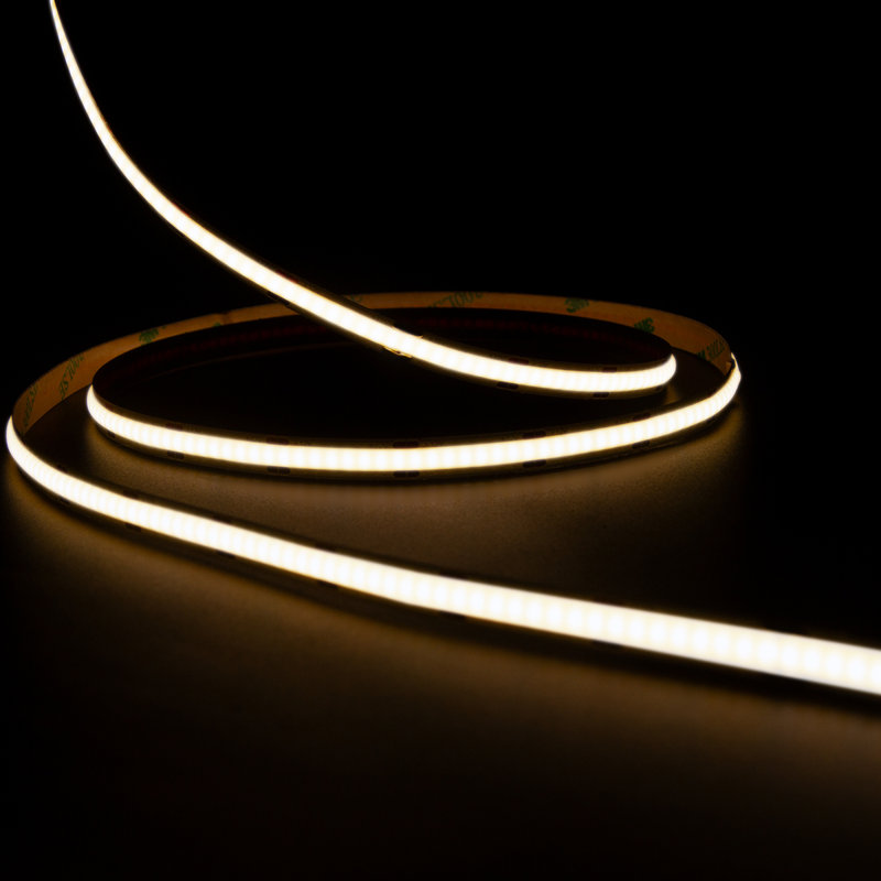 Ener-J 5m Dotless COB LED Strip Kit 480 LEDs Per Metre 24V Dimming Controller UK Plug 6500K Cool White