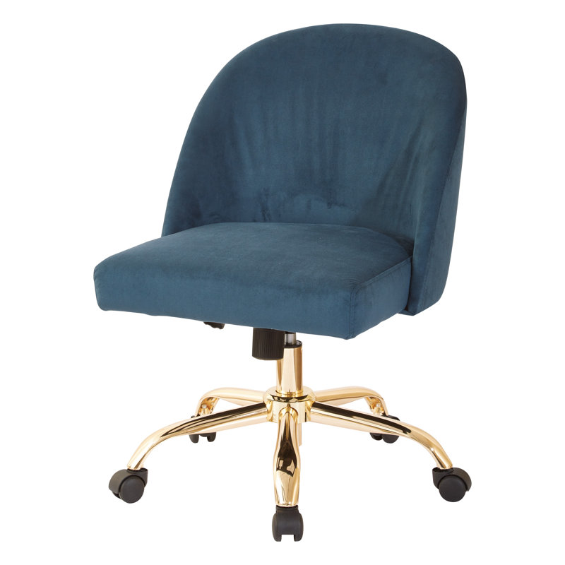 Polyester Blend Task Chair, Polyester Blend Azure
