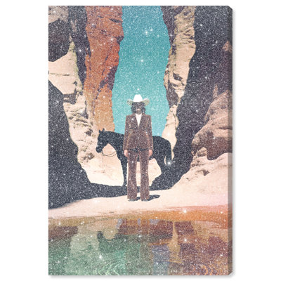 Cowgirl's Surreal Landscape & Nature Canvas Print by Oliver Gal, Black Frame, 10 x 15