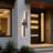 39.4''H Modern Black Aluminum ETL Outdoor Wall Light with Dual-Sided LED Lights