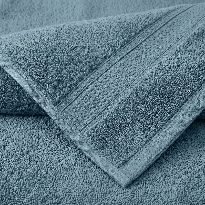 Coton luxueux et hautement absorbant Renata, Bleu denim