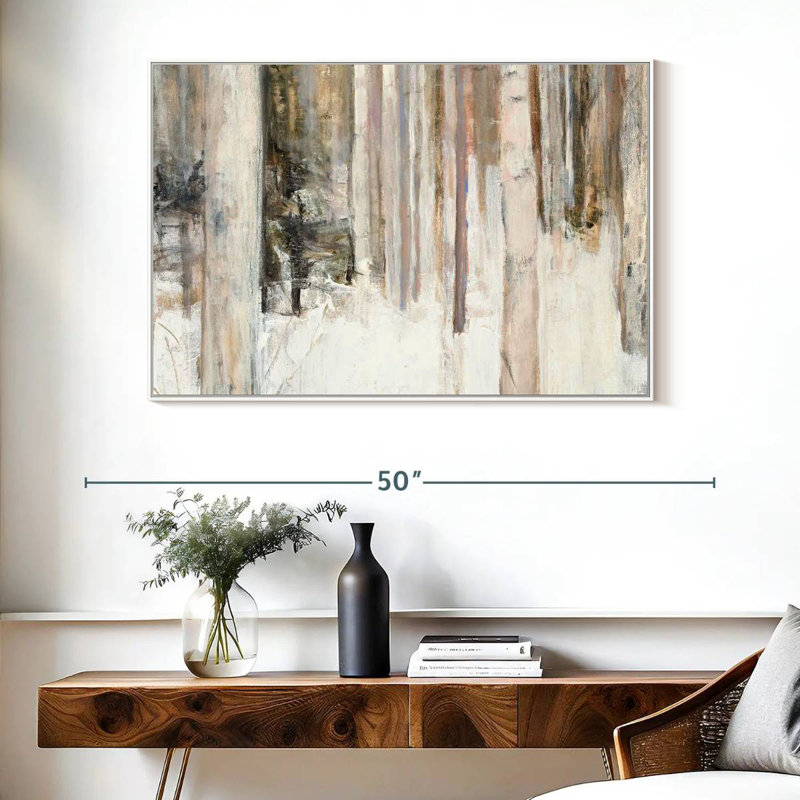 Lumière chaude d'hiver II, 40 po x 27 po, Cadre flottant blanc