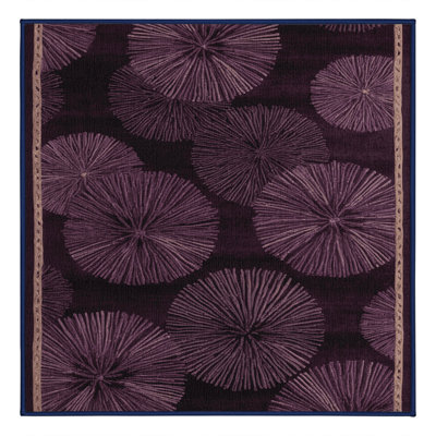 Machine Washable Nature Purple Area Rug