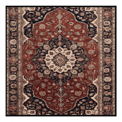 Tapis brun lavable à la machine