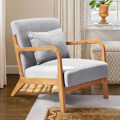 Chaise avec accoudoirs de lecture rembourrée Comfy