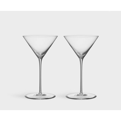 Geometry 7 oz. Handmade Martini Glass Set