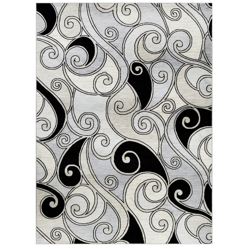 Maximilien Damask Indoor Rug, Rectangle 8' x 10'