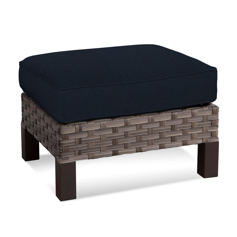 Luciano Outdoor Ottoman, Navy Nub, 6369-61