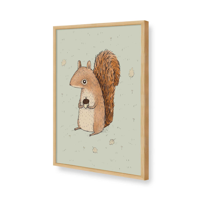 Reproduction d'art sur papier Heredia «Sarah The Squirrel» par Sophie Corrigan, H 17 po x l 13 po, Tanné