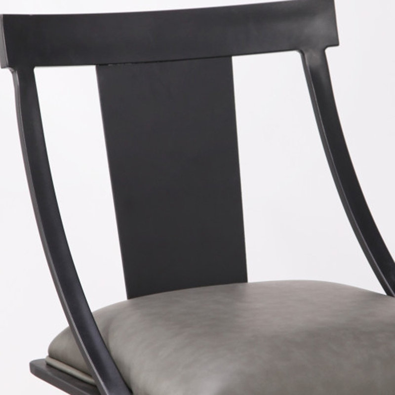Tabouret de bar pivotant 30 po gris