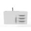 Ensemble de meuble-lavabo mural simple 36 po Bassi-573101967-573101966-573101965