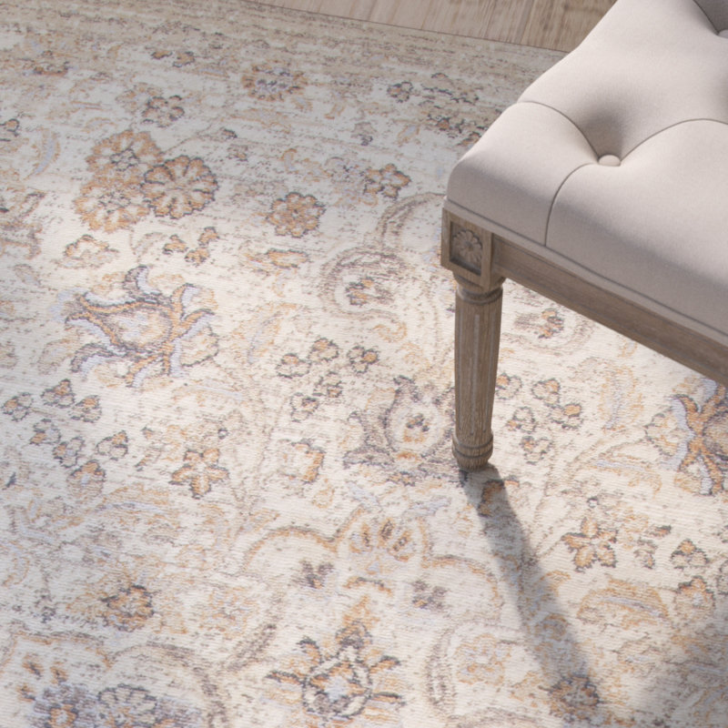 Tapis à aire beige en laine Thora, 3 pi x 5 pi
