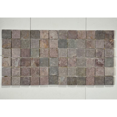 Tumbled Violet Orchid Mosaic 2X2”