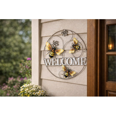 Décoration murale «Bee Welcome»