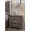 Table de chevet, table de chevet 2 tiroirs en bois
