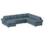 140" Wide Right Hand Facing Sleeper Corner Sectional-533891942-533891906