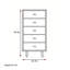 Commode d'appoint style rétro minimaliste français