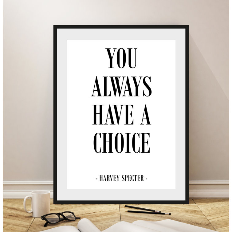 Text - Single Picture Frame Print