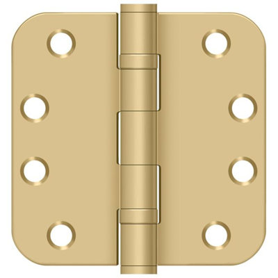 Charnière à billes Deltana S44R5HDB4 4 po x 4 po x 5/8 po, HD, roulement à billes en laiton brossé