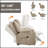 Heavy Duty Power Lift Recliner Chair With 8-Point Vibration Massage, Lumbar Heating, USB And Type-C Ports, And Stainless Steel Cup Holders-530353598