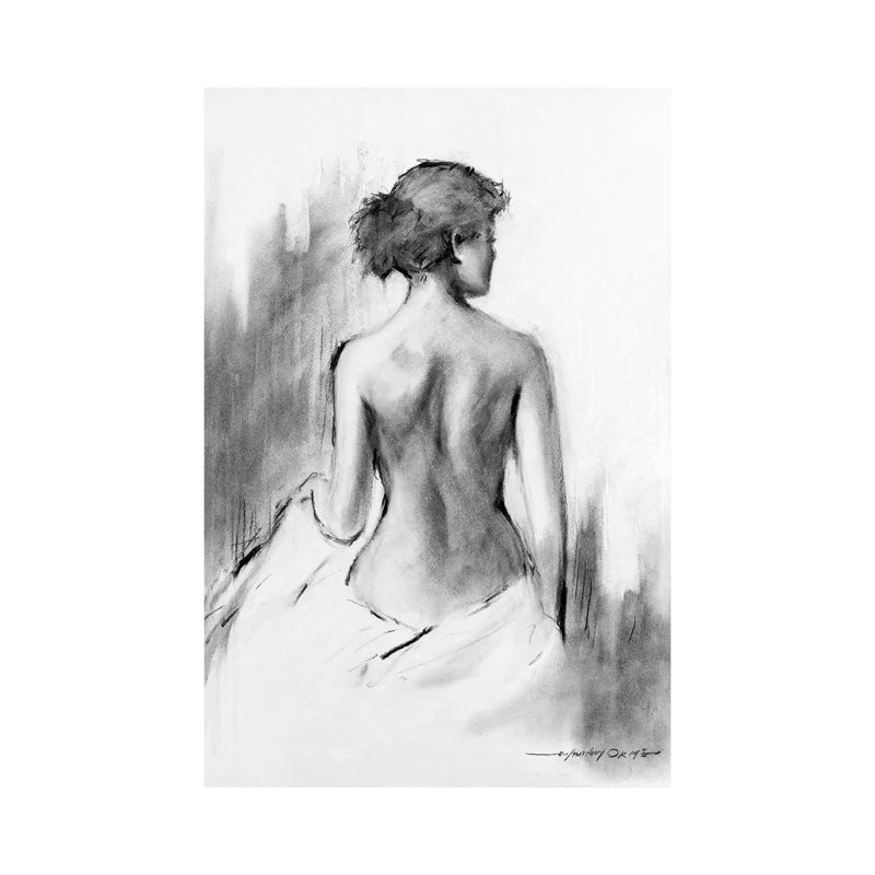 Soft Silhouette IV by E.A. Orme - Wrapped Canvas Print, 152.5 cm H x 101.5 cm W