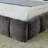 California King Size Upholstered Bed Frame With Thick Fabric, Chenille Fabric Grounded Platform Bed With Headboard And Solid Frame-738854781-764291691-755081481