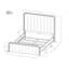 Ensemble de chambre avec grand lit 3 pièces Mezquite-1084842602