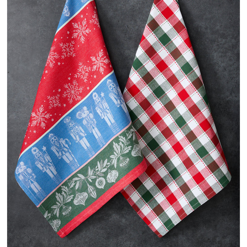 Tis the Season Dishtowel Set/2, Holiday Nutcrackers