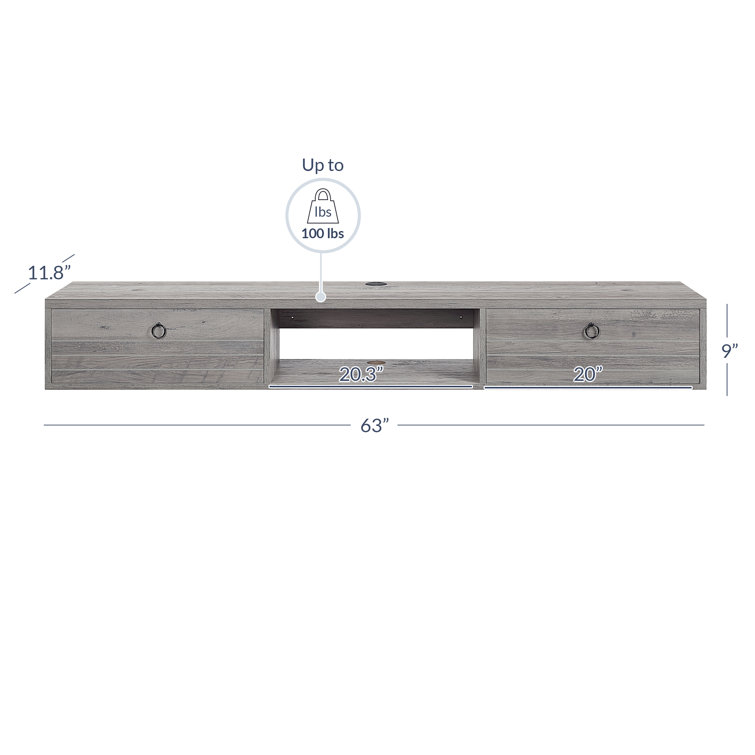 Akeira 60" Floating TV Stand