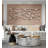 Simple metal ironwork flower branch wall decoration