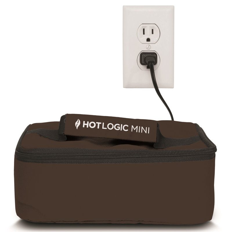 HotLogic Mini Black Insulated Portable Electric Lunch Tote