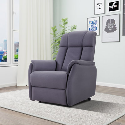 Grey Rubber Cloth Single Seat Sofa
