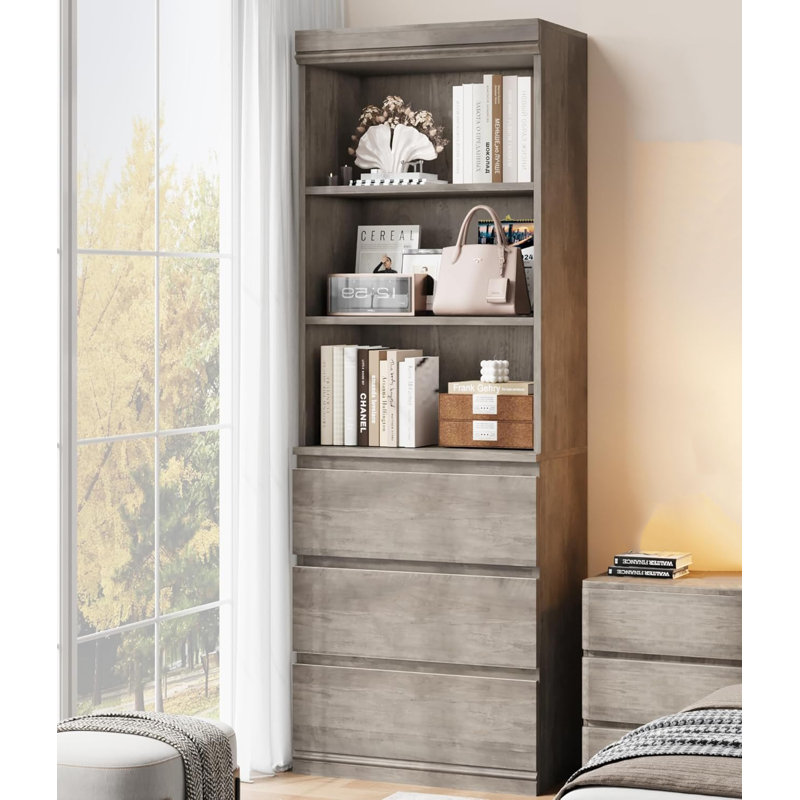 177cm H x 59.9cm W Bookcase, Grey