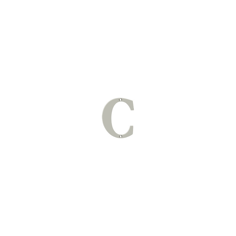 4" H Brass House Letter, F, Lifetime Brass