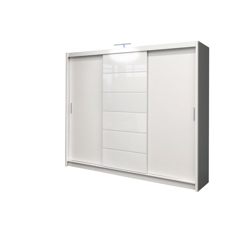 Manufactured Wood Wardrobe, White