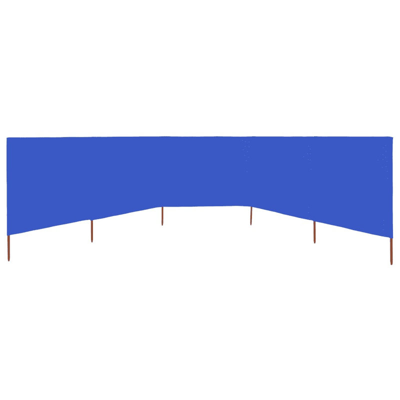 Braud Wood Folding Room Divider, 110cm H x 1200cm W, Blue