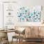«Teal Poppy Garden», reproduction sur toile-1105707703