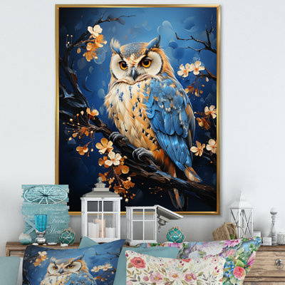 «Enchanted Forest Sentinels Owl» sur toile